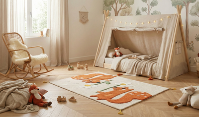Inspirations de chambres enfant 2026 : tendances tapis à adopter