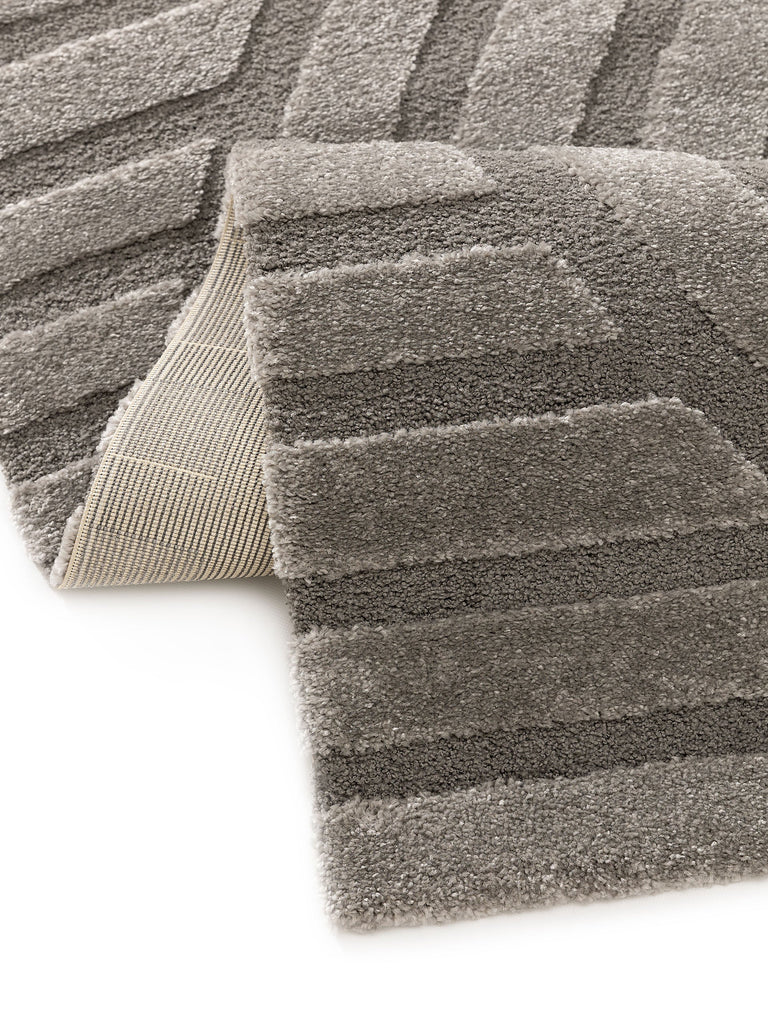 Tapis moderne motif grande arche gris 200x290 cm