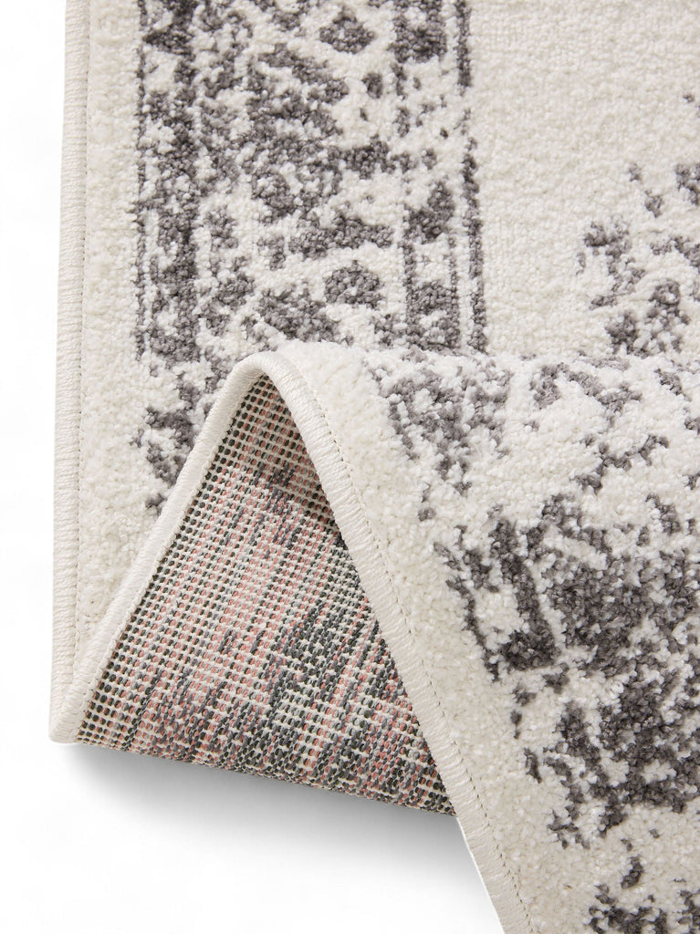 Tapis vintage motif oriental beige et gris 200x300 cm