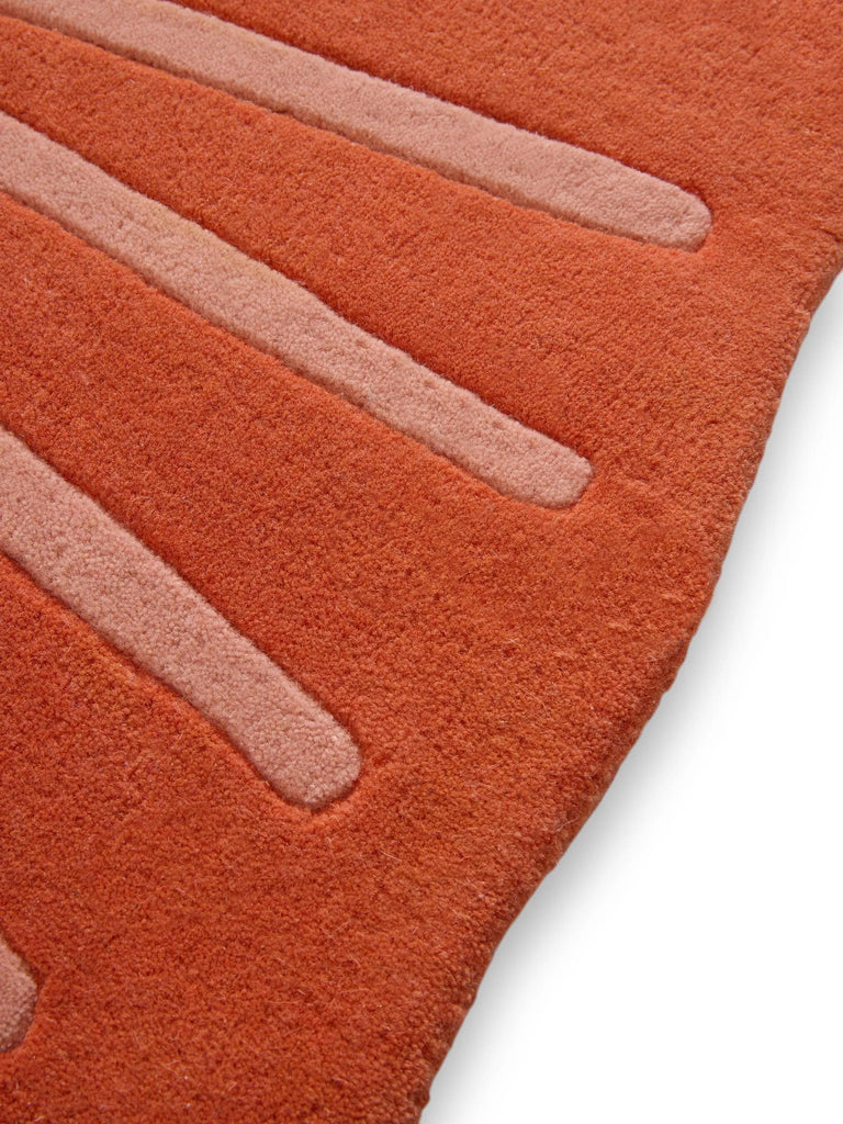 Tapis moderne motif lion rond enfant multicolore en laine 120 cm de diamètre