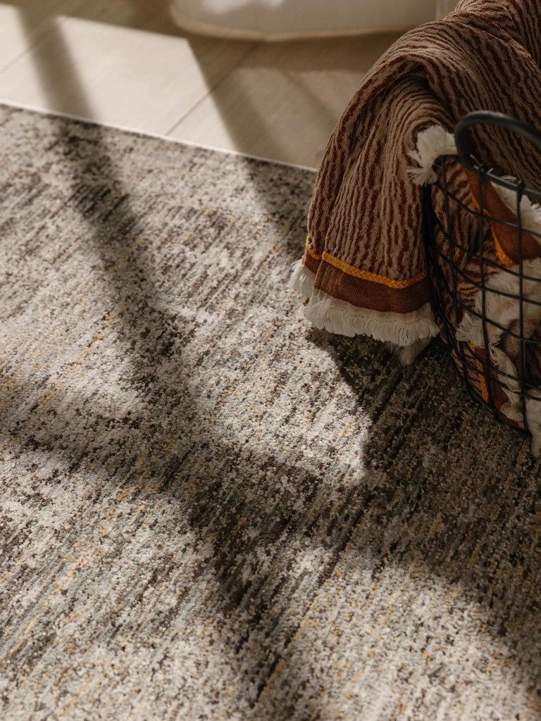 Tapis vintage motif oriental de couloir gris 80x250 cm