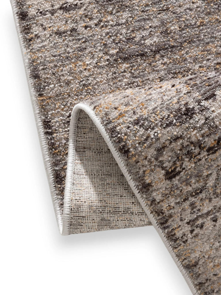 Tapis vintage motif oriental de couloir gris 80x250 cm