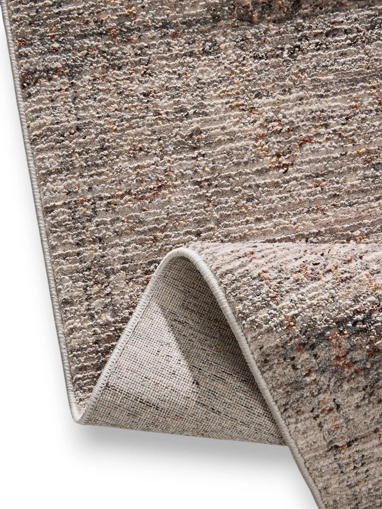 Tapis vintage chiné gris et bleu 80x150 cm