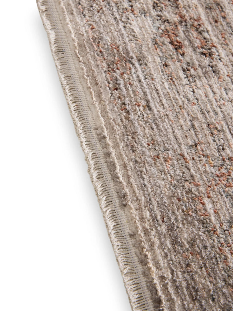 Tapis vintage motif oriental gris clair et beige 120x170 cm