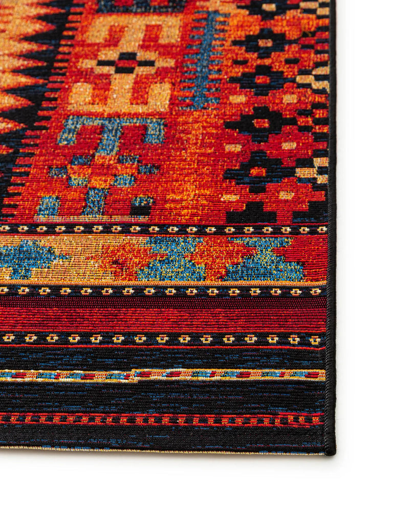 Tapis kilim multicolore d'intérieur et d'extérieur 60x100 cm