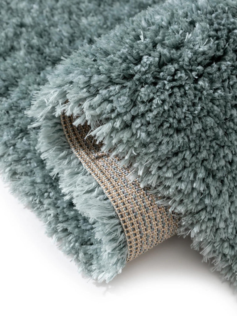 Tapis shaggy uni turquoise 120x170 cm