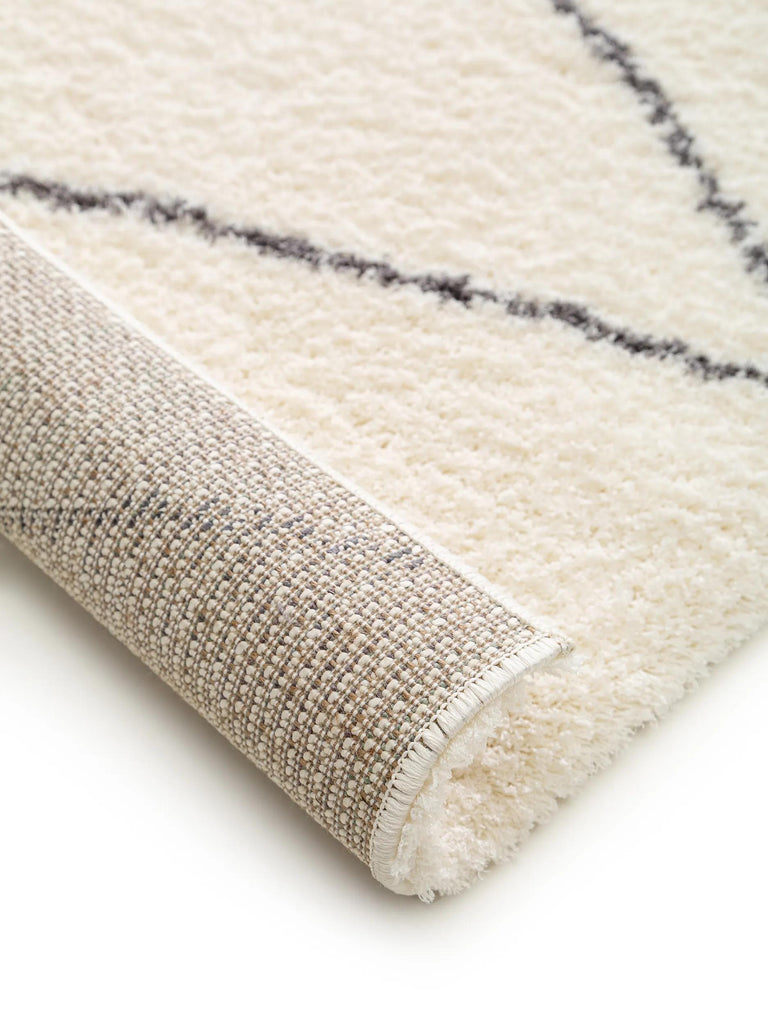 Tapis berbère de couloir crème 80x240 cm