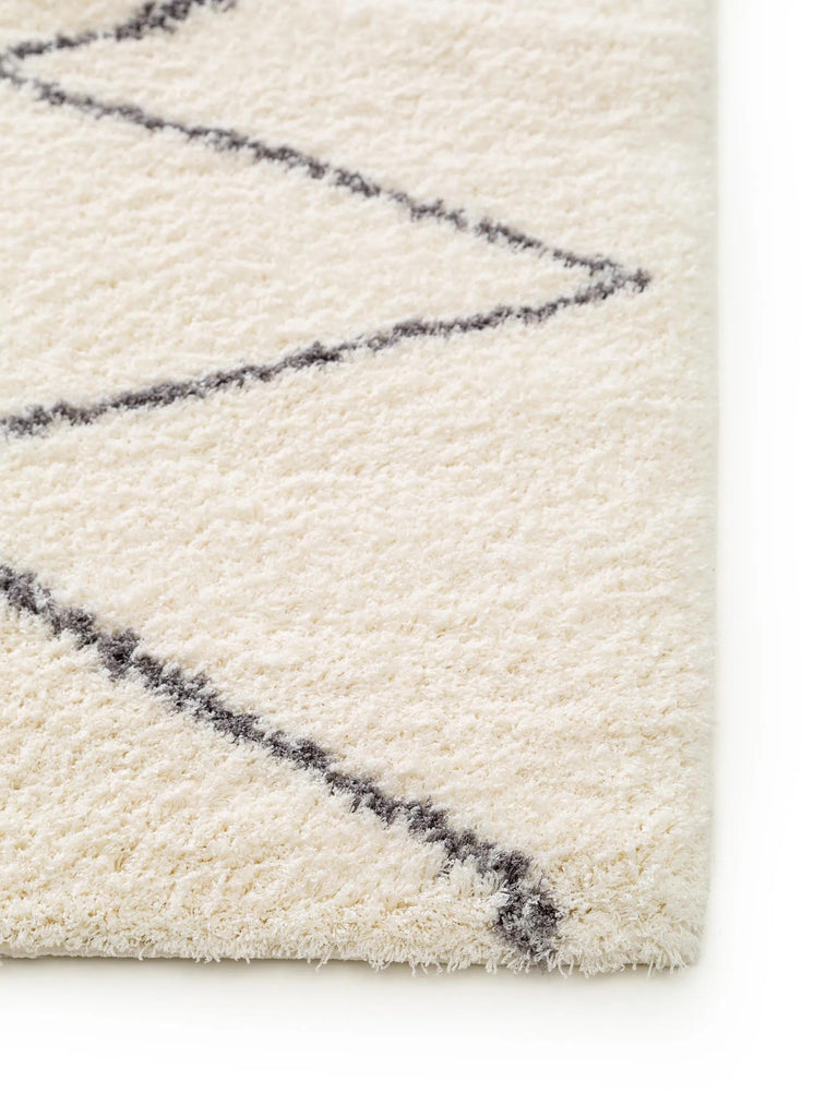 Tapis berbère de couloir crème 80x240 cm