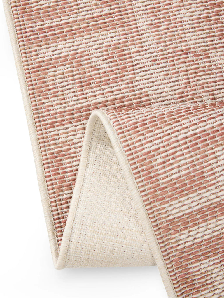 Tapis ethnique de couloir terracotta d'intérieur et d'extérieur 80x250 cm