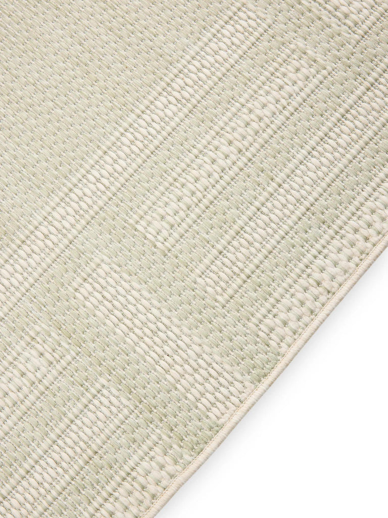 Tapis géométrique labyrinthe de couloir vert et gris d'intérieur et d'extérieur 80x250 cm