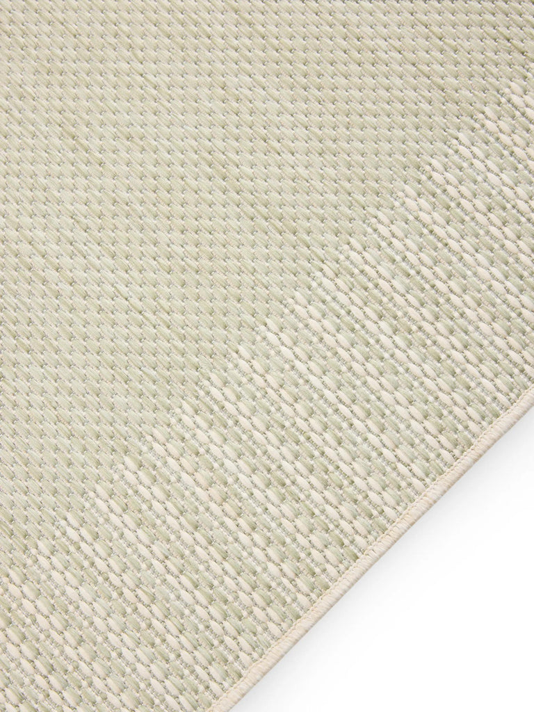 Tapis scandinave uni de couloir beige d'intérieur et d'extérieur 80x250 cm
