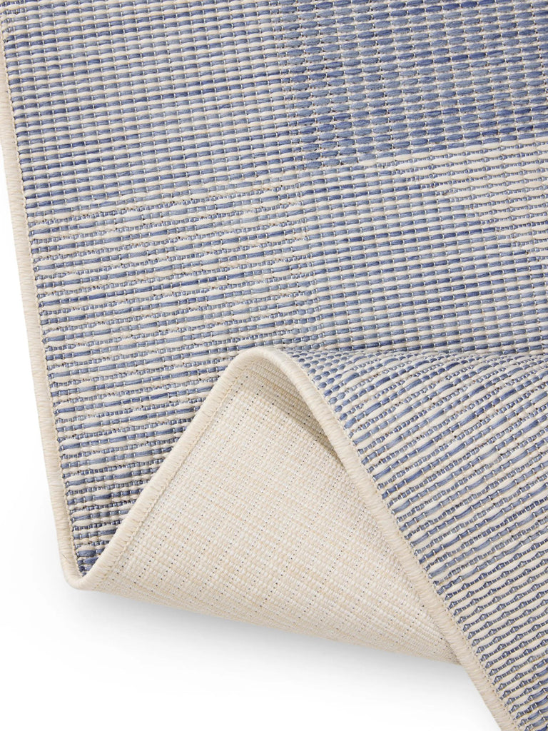 Tapis patchwork bleu et gris d'intérieur et d'extérieur 240x340 cm