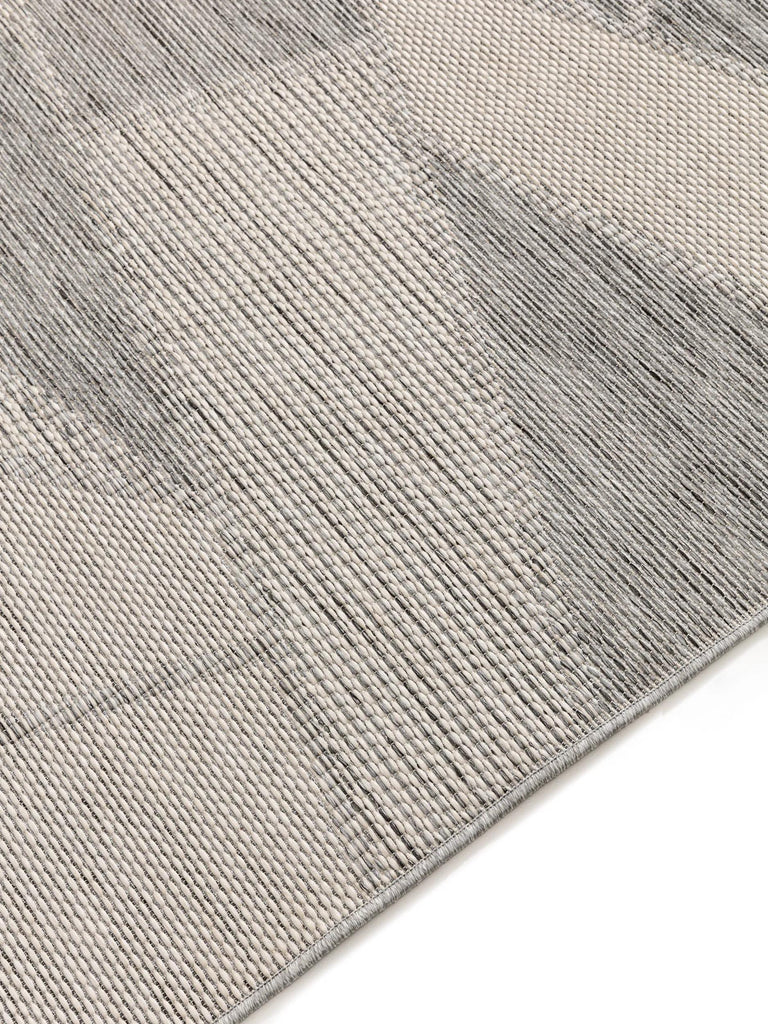 Tapis géométrique motif triangle gris d'intérieur et d'extérieur 120x170 cm