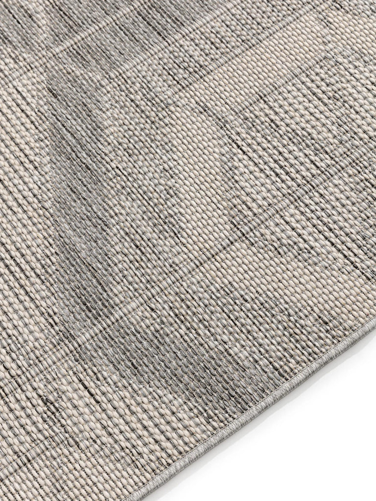 Tapis géométrique motif nid d'abeille gris d'intérieur et d'extérieur 120x170 cm