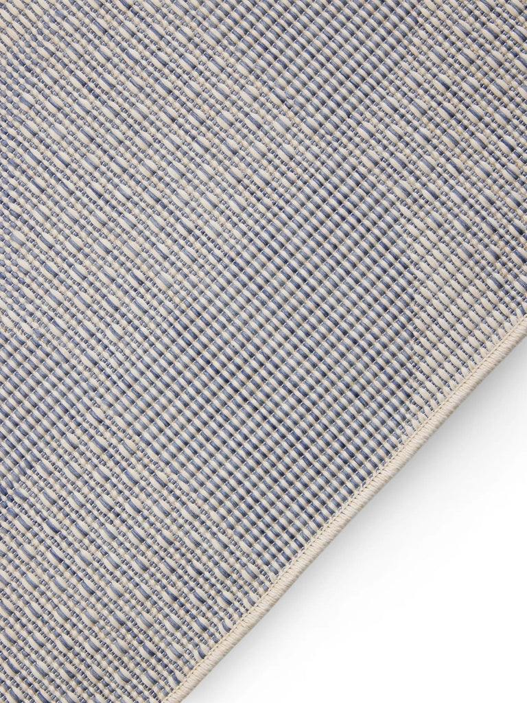 Tapis patchwork bleu et gris d'intérieur et d'extérieur 200x290 cm