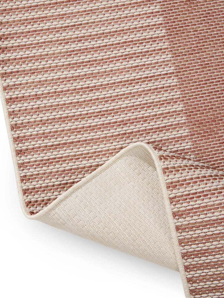 Tapis scandinave uni terracotta d'intérieur et d'extérieur 80x150 cm