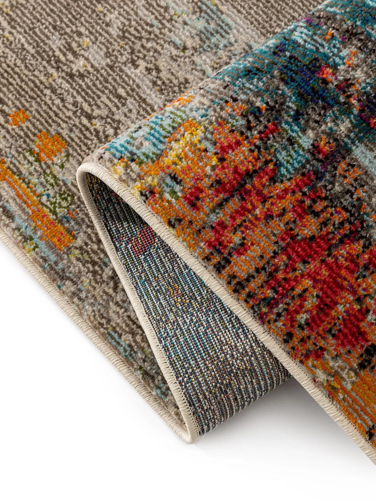 Tapis contemporain style peinture multicolore 120x170 cm