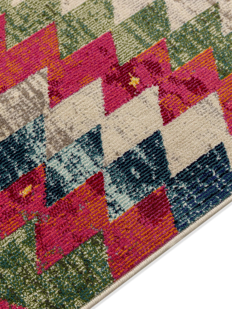 Tapis contemporain ethnique multicolore 140x200 cm