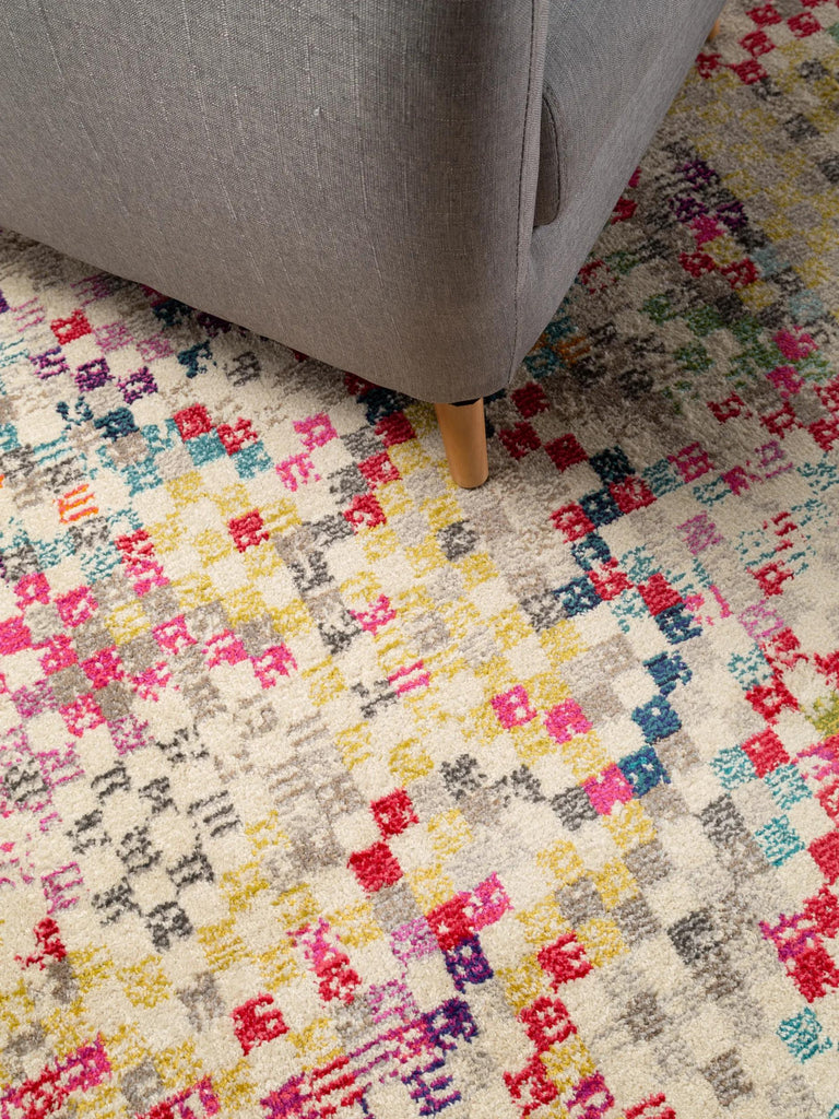 Tapis patchwork mosaique multicolore 300x400 cm