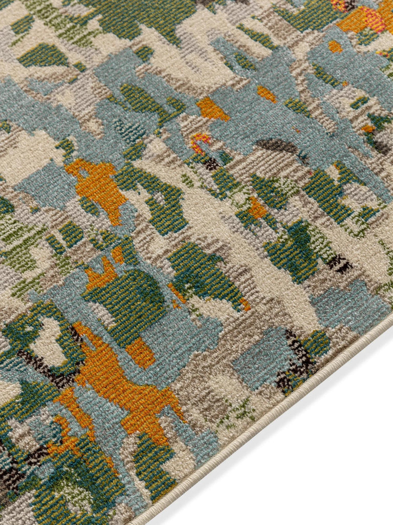 Tapis patchwork contemporain multicolore 140x200 cm