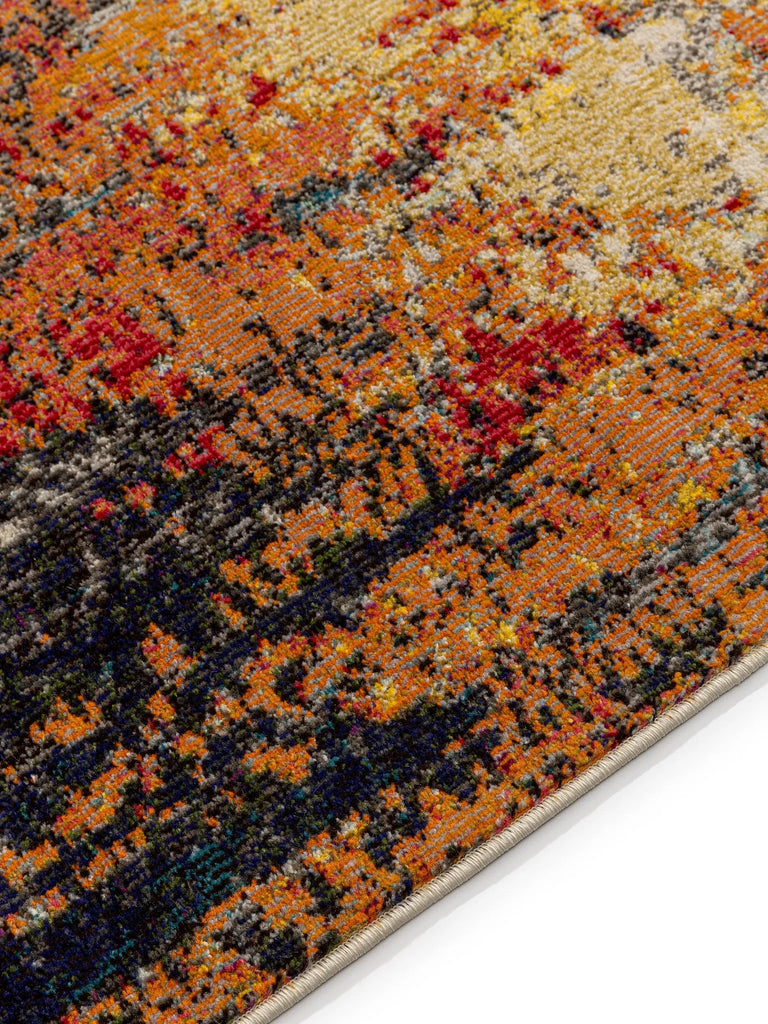 Tapis contemporain style peinture multicolore 140x200 cm