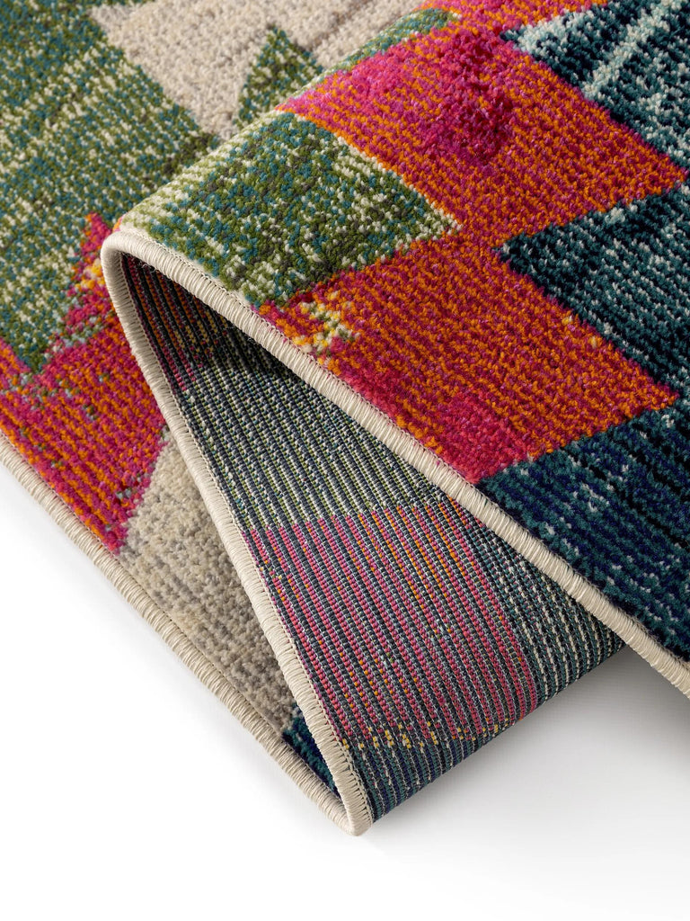 Tapis contemporain ethnique multicolore 160x230 cm