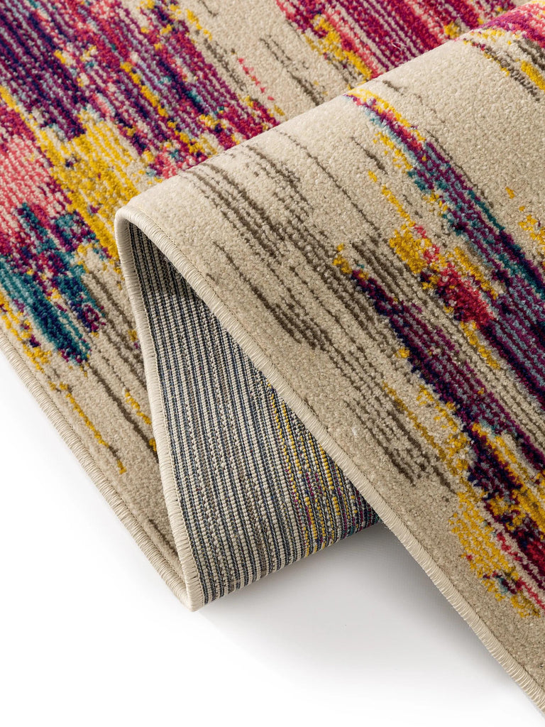 Tapis contemporain motif berbère multicolore 120x170 cm