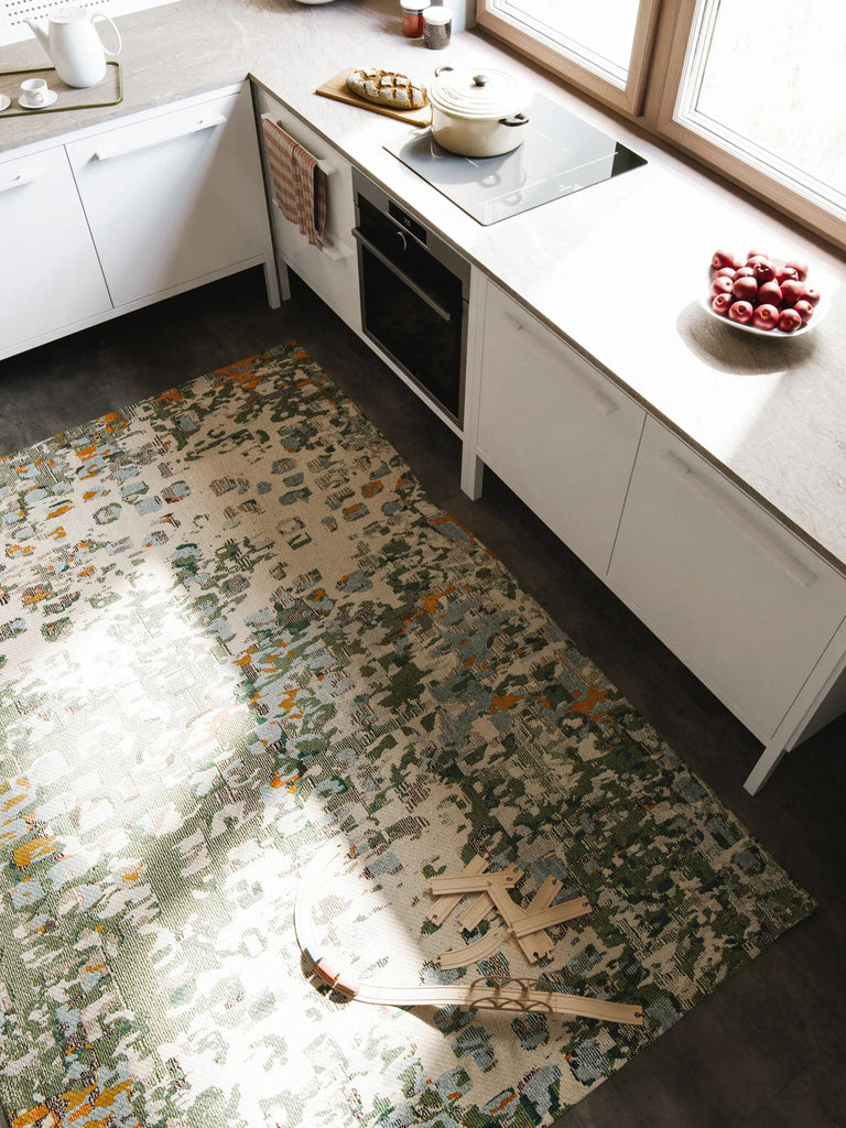 Tapis patchwork contemporain multicolore 160x230 cm