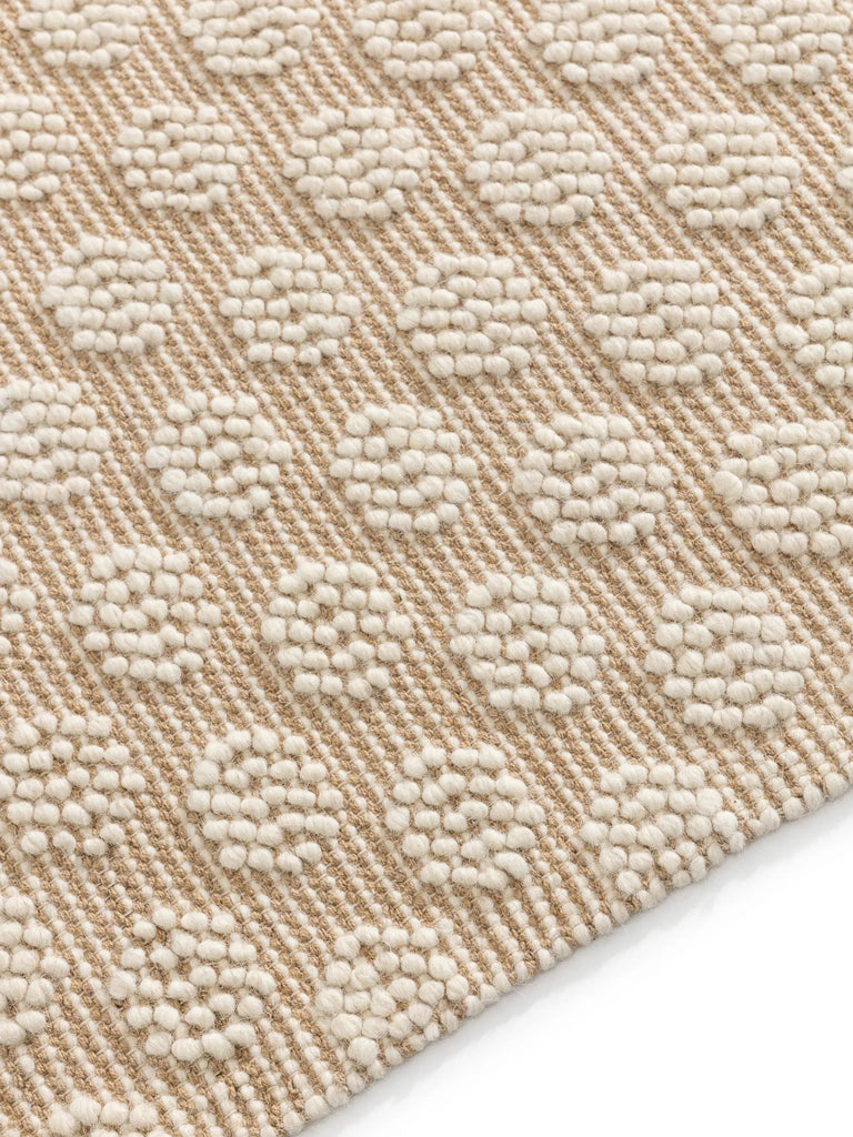 Tapis moderne petits pois enfant beige 120x170 cm