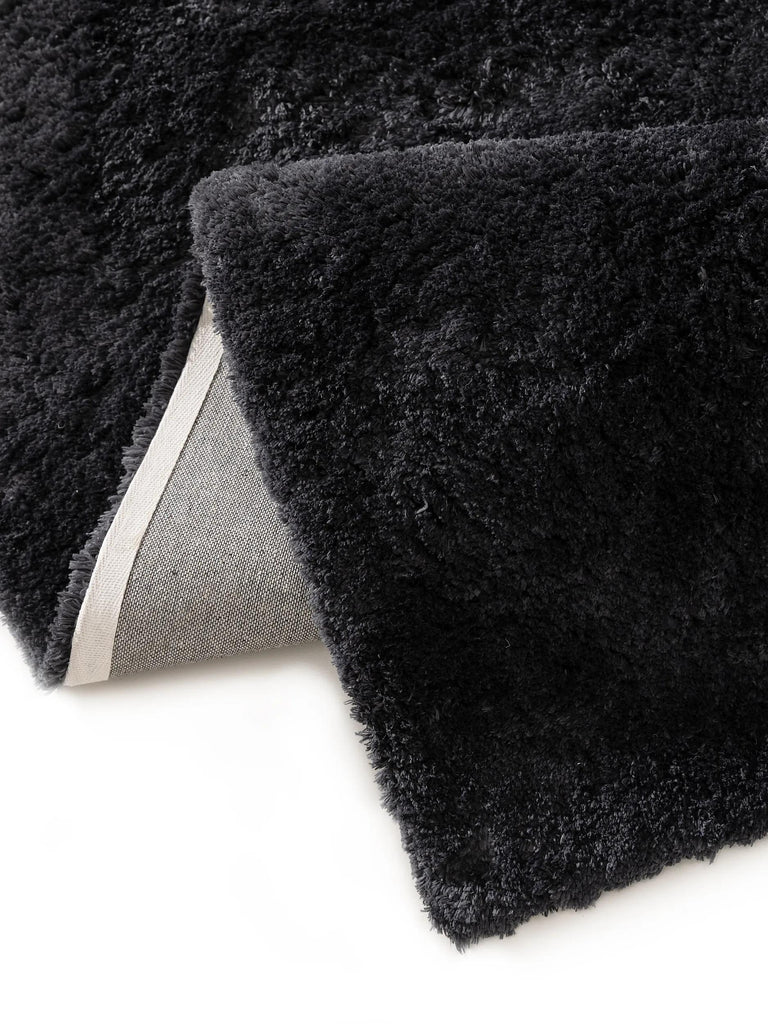 Tapis shaggy épais noir 250x350 cm