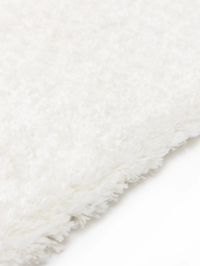 Tapis shaggy épais blanc 80x150 cm