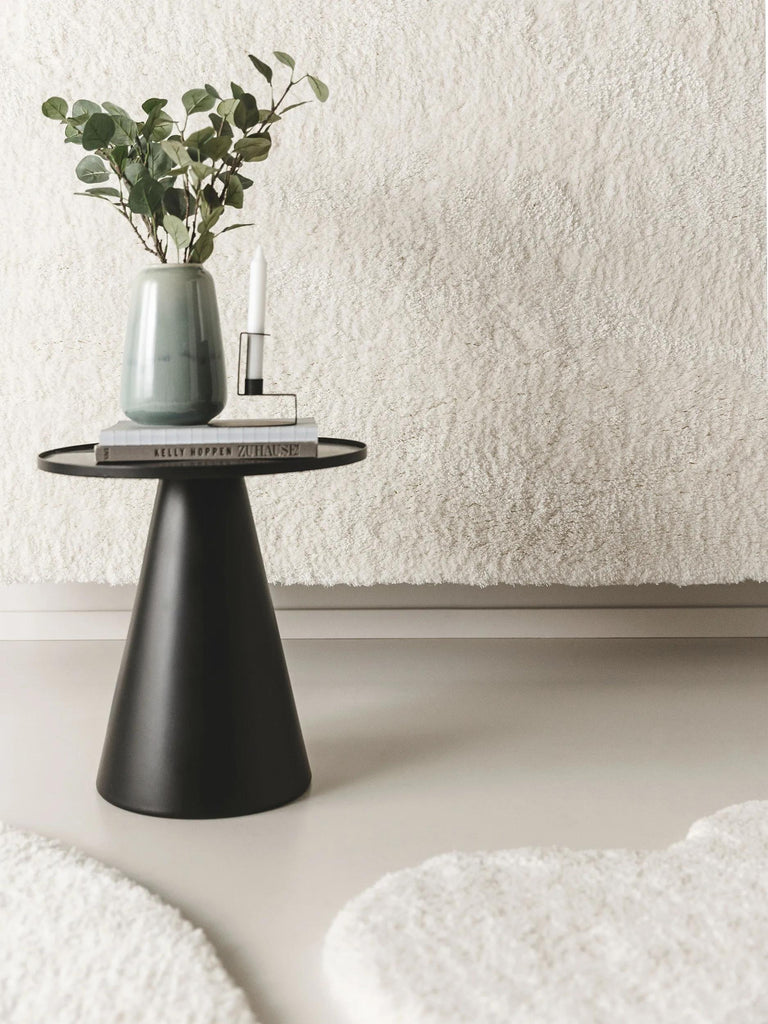 Tapis shaggy épais blanc 80x150 cm