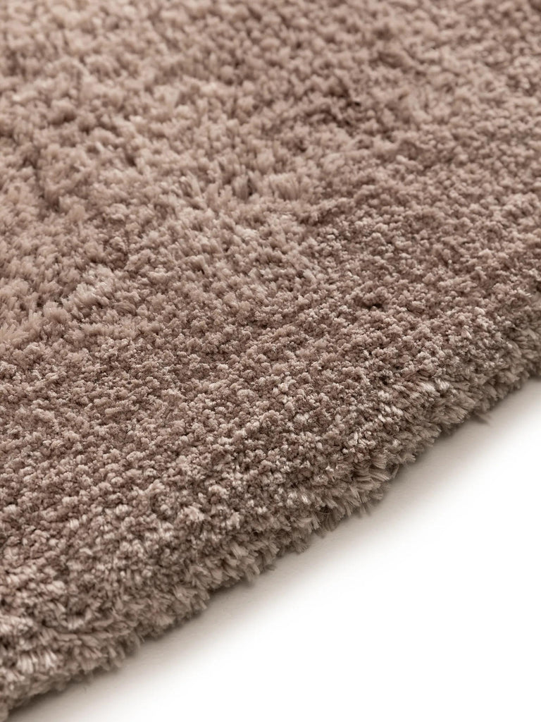 Tapis shaggy épais taupe 80x150 cm