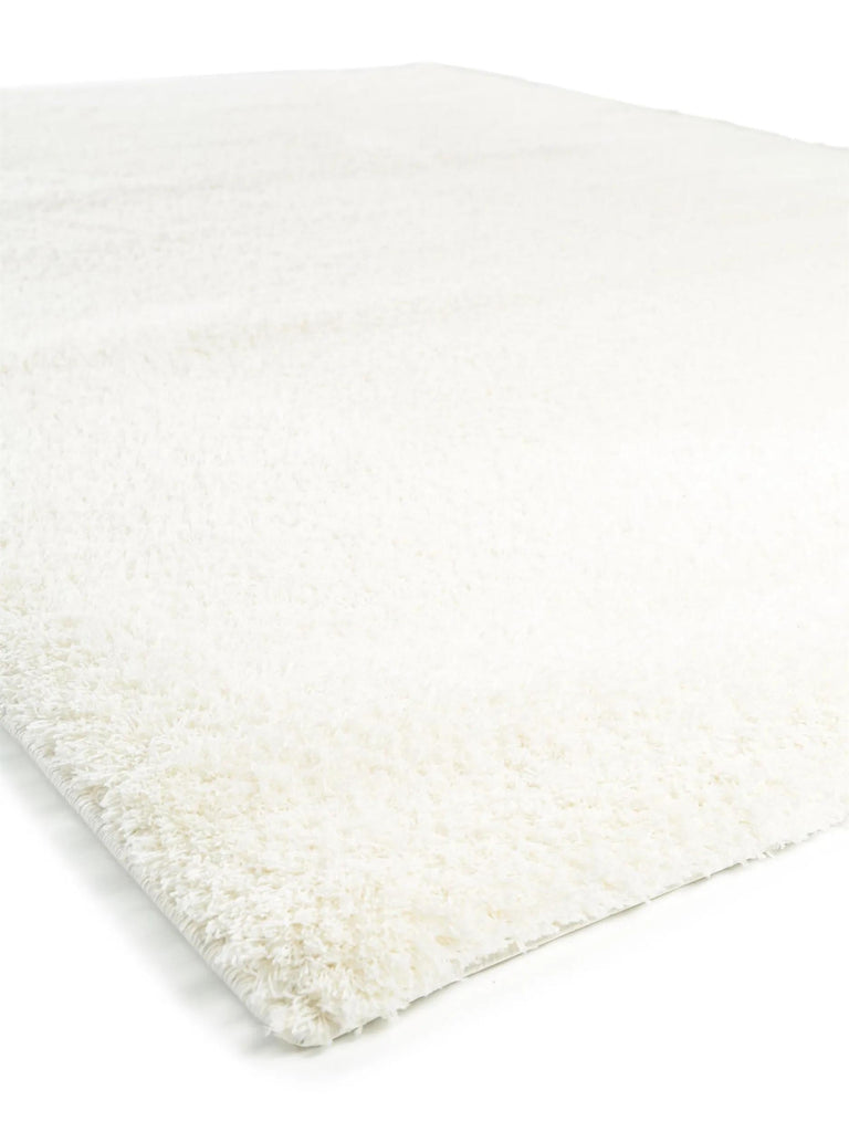 Tapis shaggy blanc 80x150 cm