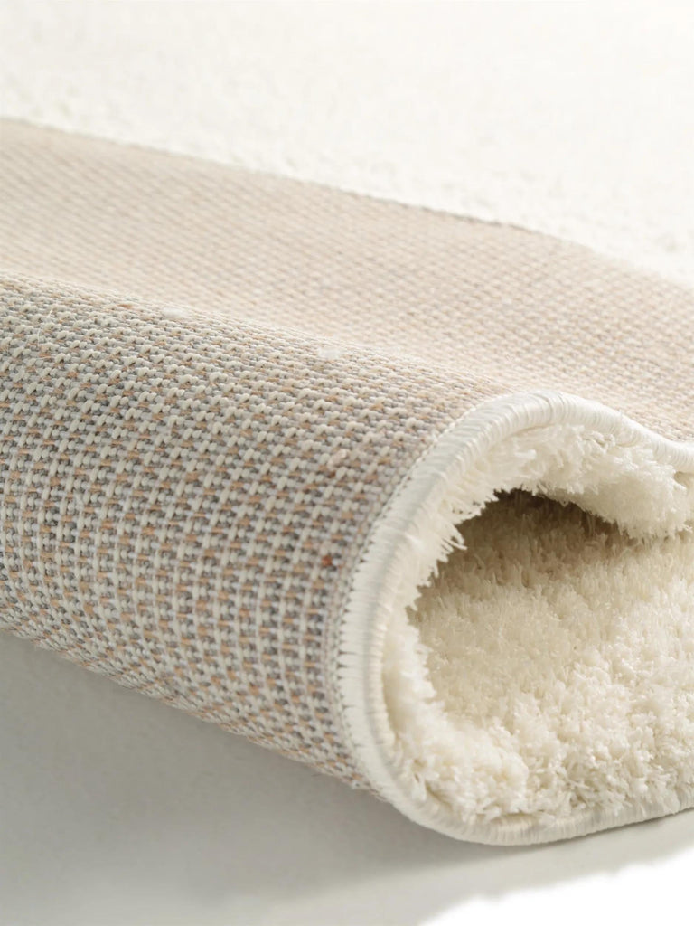 Tapis shaggy blanc 80x150 cm