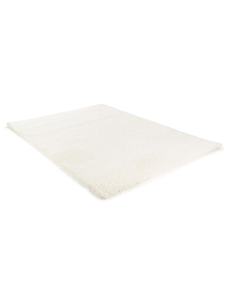 Tapis shaggy blanc 80x150 cm