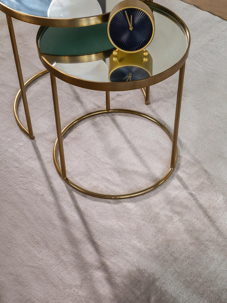 Tapis moderne uni gris 66x110 cm