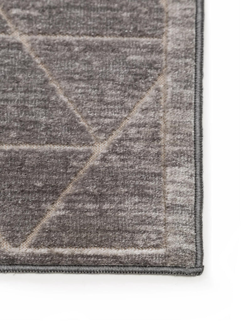 Tapis géométrique gris 100x150 cm