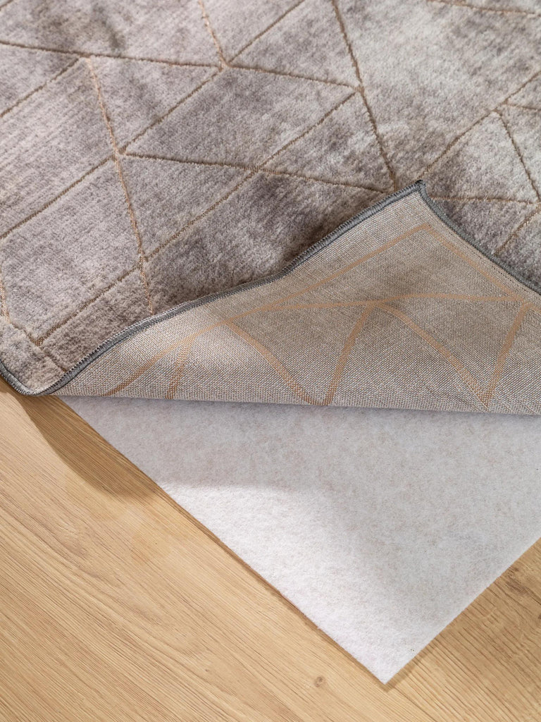 Tapis géométrique gris 140x200 cm