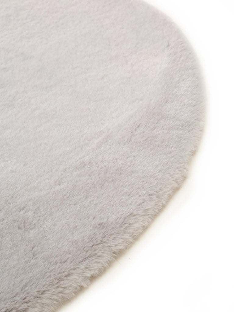 Tapis shaggy forme coeur enfant gris clair 100x100 cm