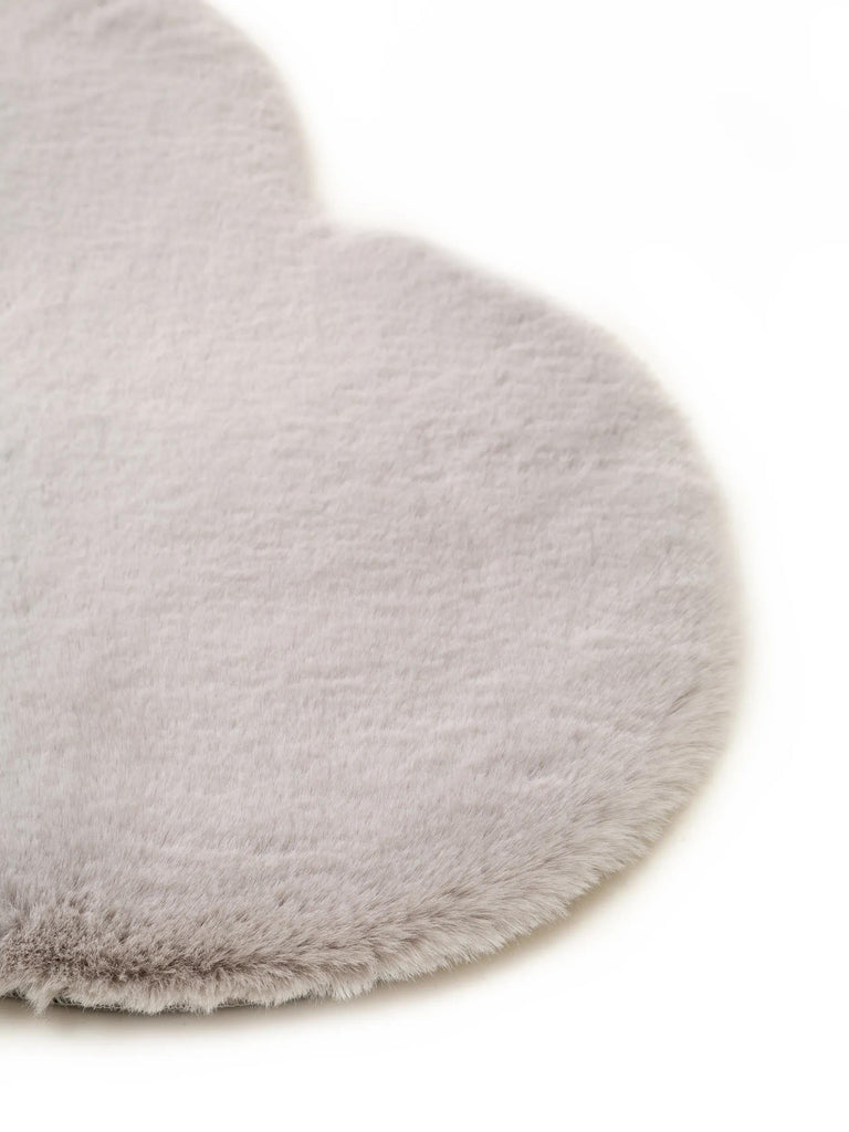 Tapis shaggy forme nuage enfant gris clair 80x120 cm
