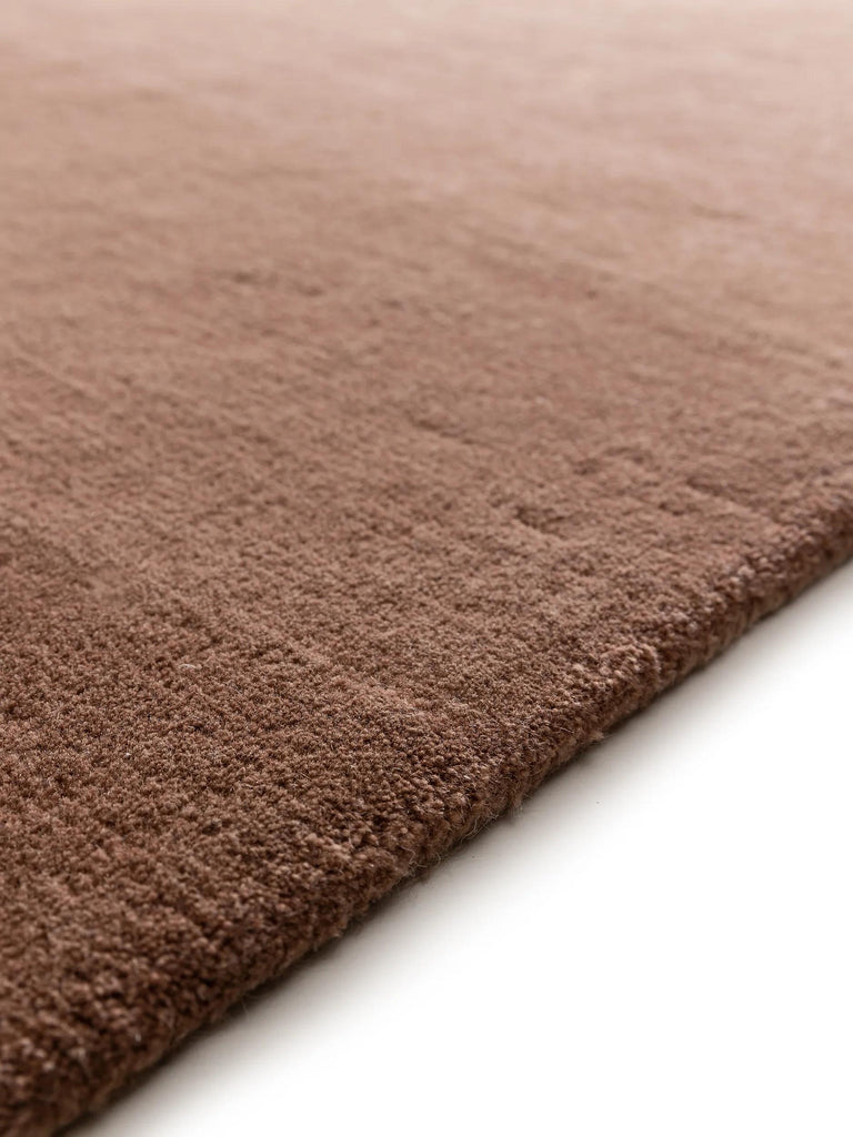 Tapis contemporain motif dunes marron en laine 160x230 cm
