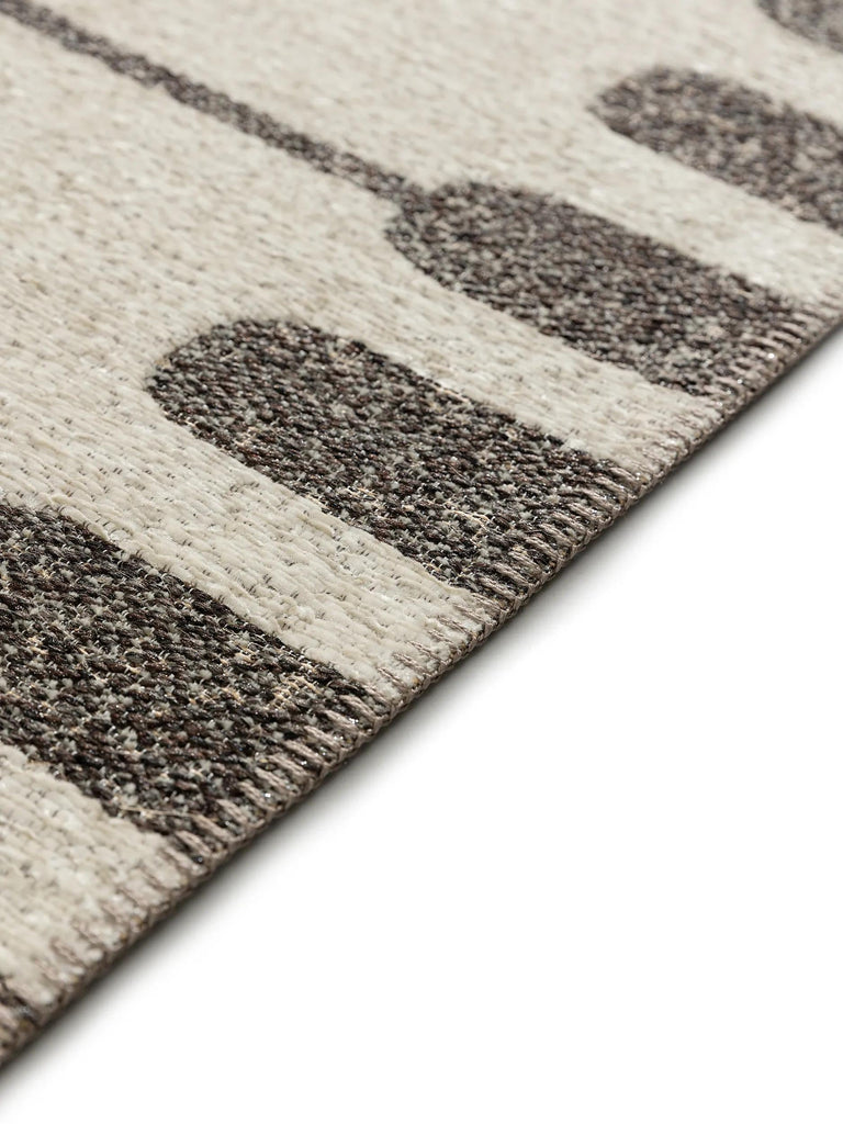 Tapis design inspiration ethnique beige et marron 120x170 cm