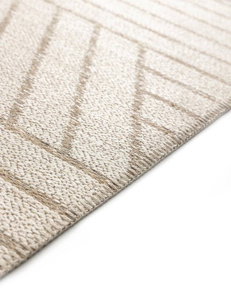 Tapis géométrique crème et beige 160x230 cm