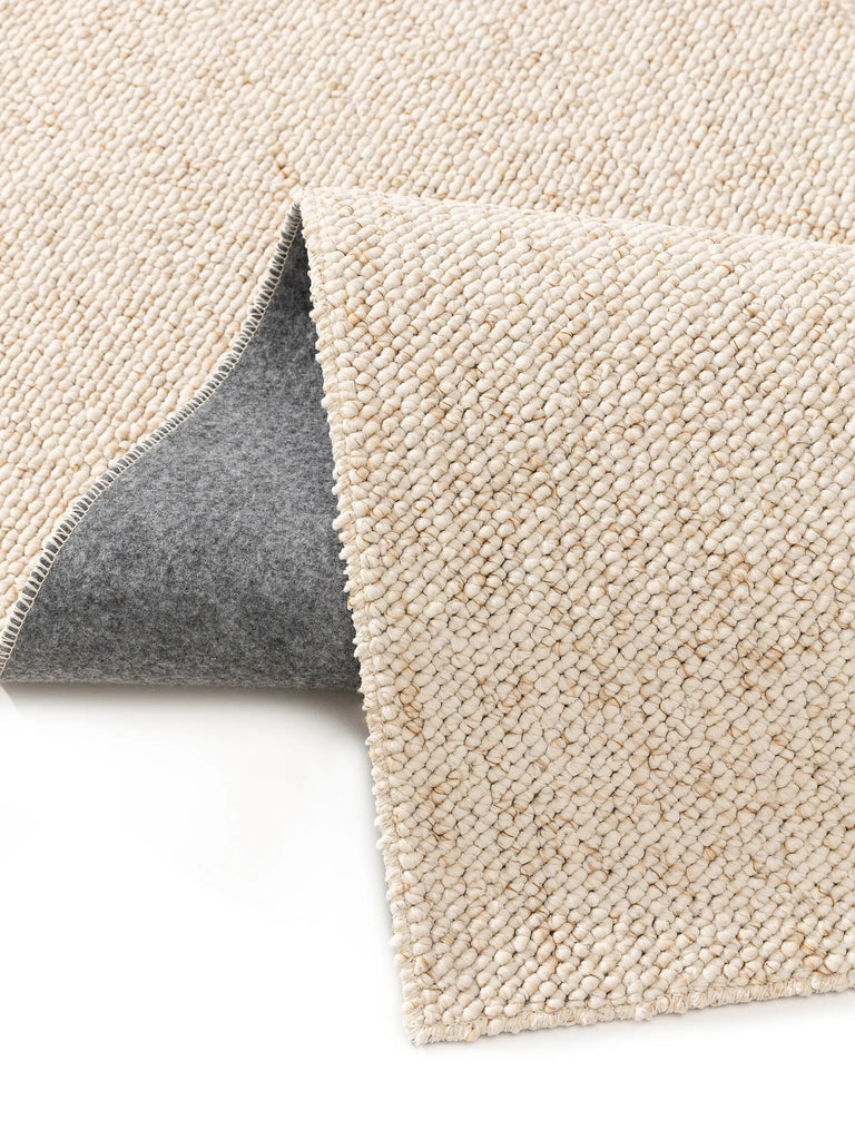 Tapis moderne tressé crème 160x230 cm