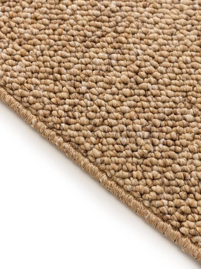 Tapis moderne tressé de couloir marron clair 80x240 cm