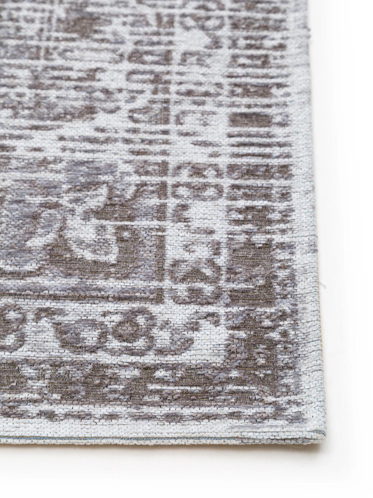 Tapis vintage oriental teintes de gris 80x165 cm