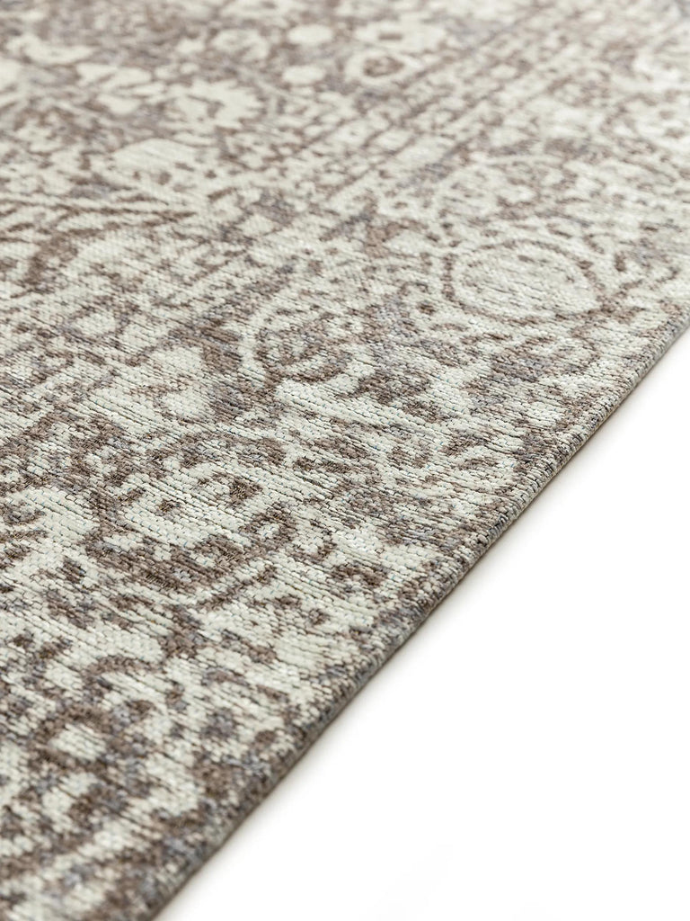 Tapis vintage oriental gris 80x165 cm