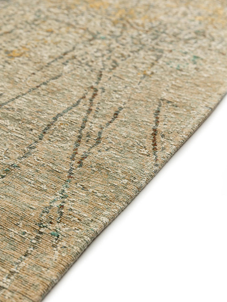 Tapis design vintage orange et turquoise 300x400 cm