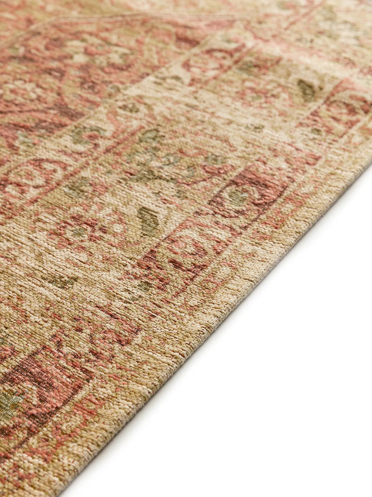 Tapis vintage oriental beige et rouge 160x235 cm